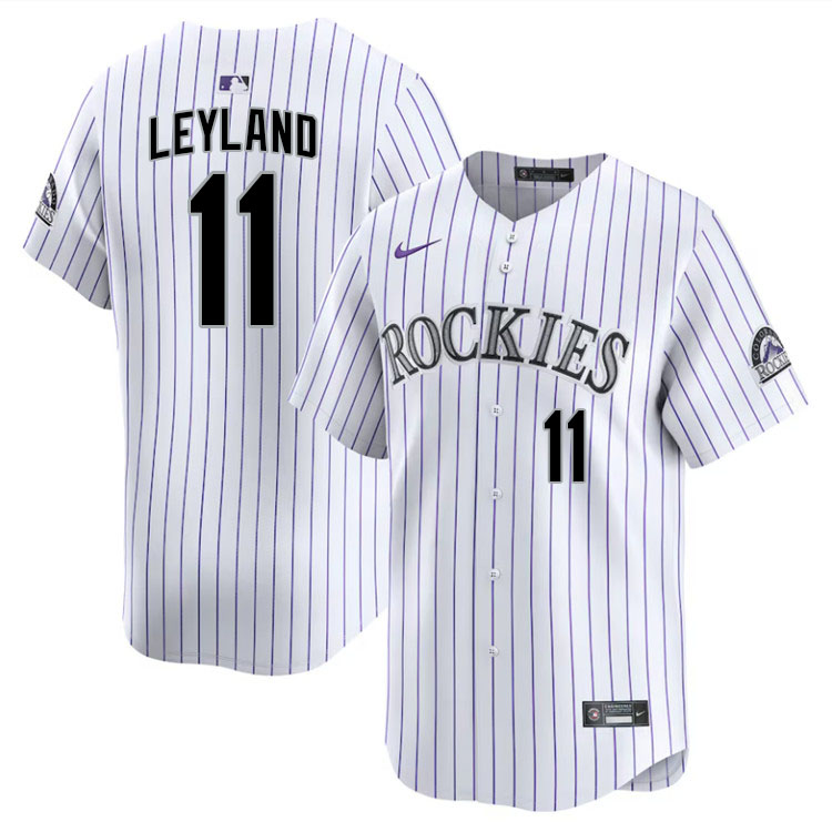 Jim Leyland Colorado Rockies Jersey,Uniforms,Gears Stitched-White